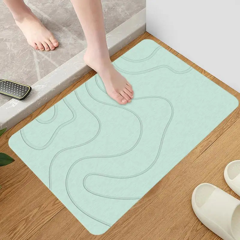 QuickDry Eco-Friendly Diatomite Bath Mat