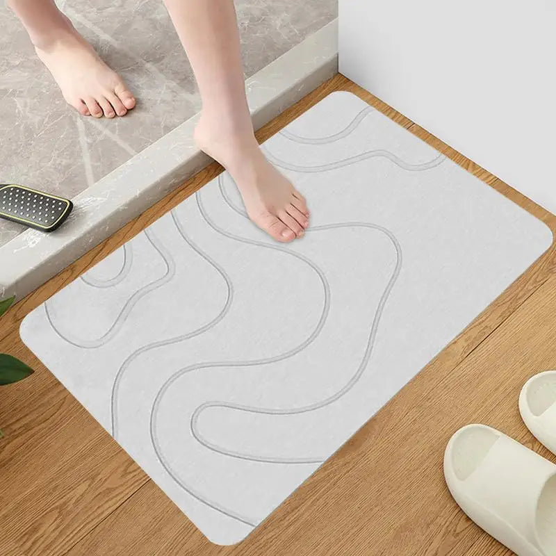 QuickDry Eco-Friendly Diatomite Bath Mat
