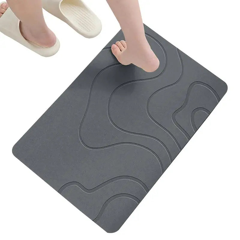 QuickDry Eco-Friendly Diatomite Bath Mat