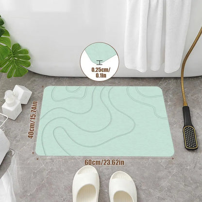 QuickDry Eco-Friendly Diatomite Bath Mat