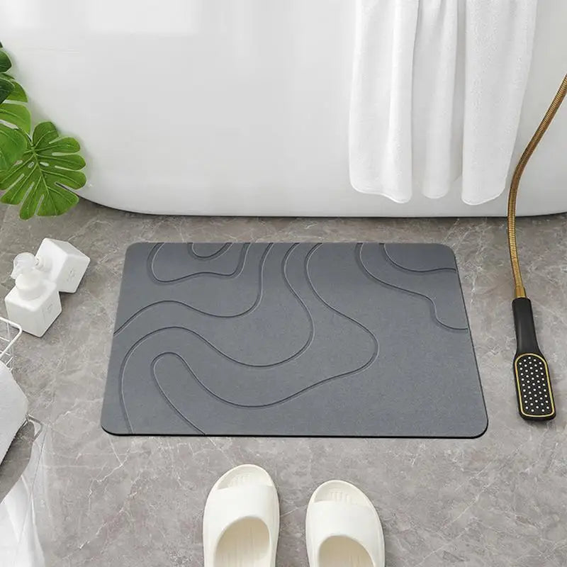 QuickDry Eco-Friendly Diatomite Bath Mat