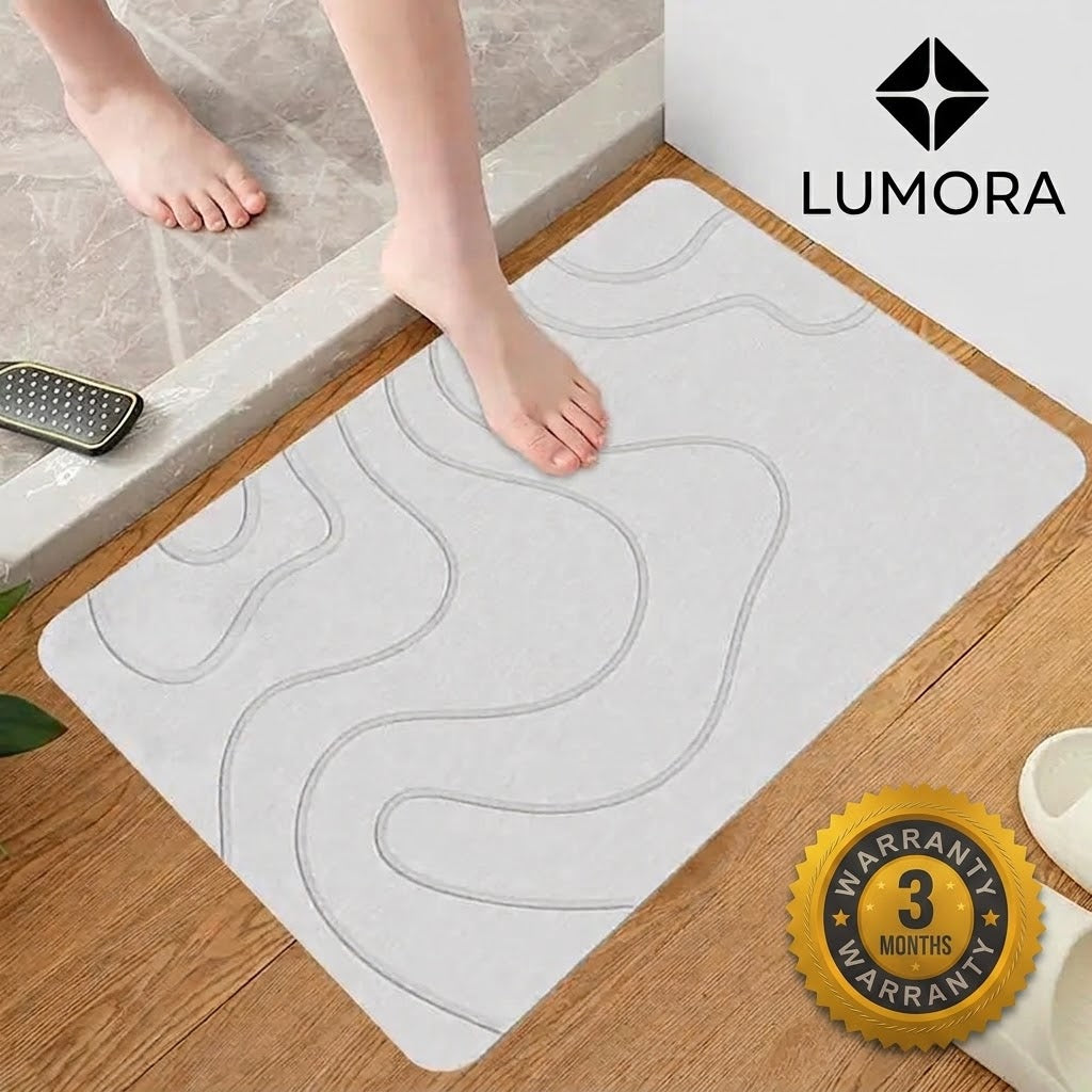 QuickDry Eco-Friendly Diatomite Bath Mat